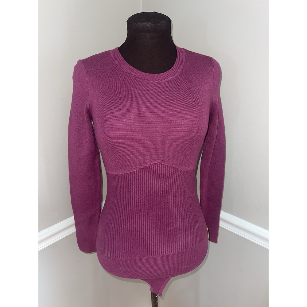 Abercrombie & Fitch Fushia One Piece Sweater Bodysuit Womens‎ Small